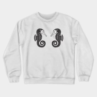 Seahorses in Love - cool and cute animal design - light colors Crewneck Sweatshirt